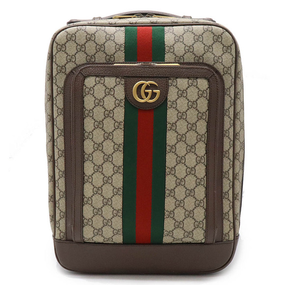 GUCCI Ophidia GG Backpack Sherry Leather Beige Mocha Brown - Picture 1 of 9